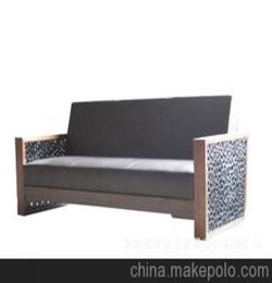 新中式家具 三位沙发设计定做 豪宅别墅样板房专业家具定制批发